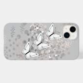 三羽の白い蝶 Case-Mate iPhoneケース (裏面 (横))