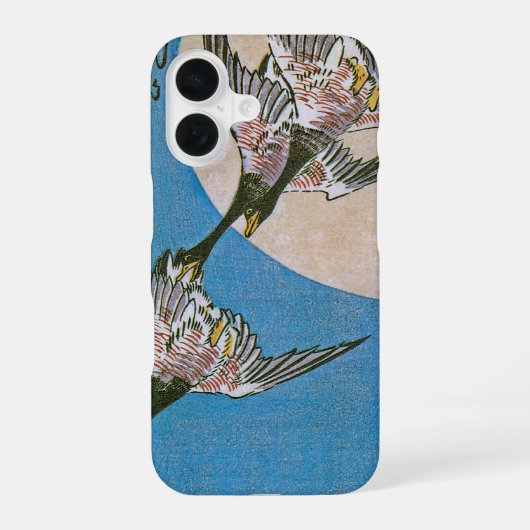 三羽の飛ぶ雁 iPhone 16ケース (裏面)
