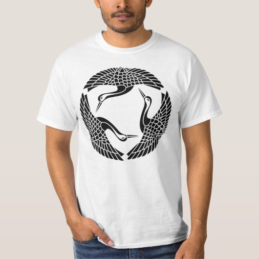 三羽鶴の輪 Tシャツ (正面)