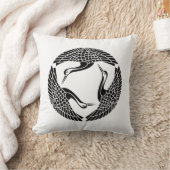 三羽鶴 クッション (ブランケット)