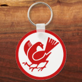 三脚カラス キーホルダー (正面)