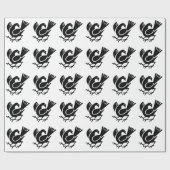 三脚カラス ラッピングペーパー (フラット)