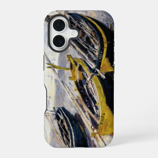 三艘の漁船 iPhone 16ケース (裏面)