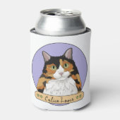 三色ねこ好き 缶クーラー (缶正面)