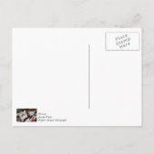 三色ねこ と 雪だるま ポストカード (裏面)