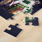 三色のギター ジグソーパズル (側面)