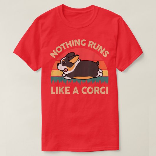三色のコルギ走はコルギの贈り物のようなものではない Tシャツ (デザイン正面)