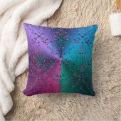 三色のダマスク織の金属レースの枕 クッション (ブランケット)