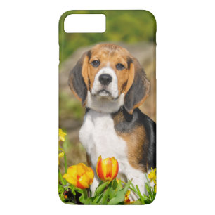 三色のビーグル犬の子犬のかわいいポートレート、Phonecase iPhone 8 Plus/7 Plusケース
