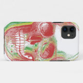 三色のラスタのスカル Case-Mate iPhoneケース (裏面(横))