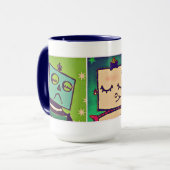 三色のロボットマグ マグカップ (正面左)