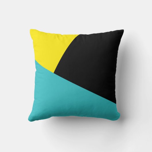 三色の枕 クッション (裏面)