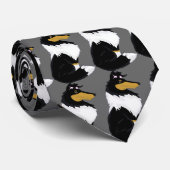 三色の荒いコリーの漫画のタイ ネクタイ (ロール)