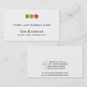 三色の葉 名刺 (正面/裏面)