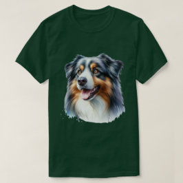 三色オーストラリアの羊飼い犬 Tシャツ