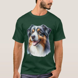 三色オーストラリアの羊飼い犬 Tシャツ