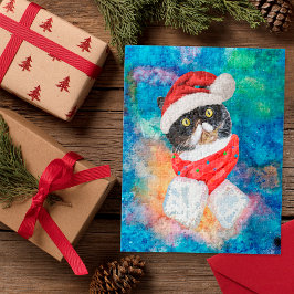 三色キャットウォーター色ホリデークリスマスプレゼン ジグソーパズル