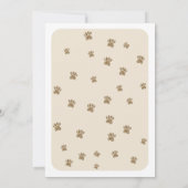 三色キャリコ猫ベビーシャワー 招待状 (裏面)