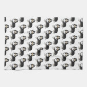 三色シェットランドシェプドッグ漫画の犬のパターン キッチンタオル (横)