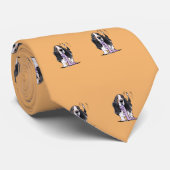 三色バセットハウンドレ遊ット ネクタイ (ロール)