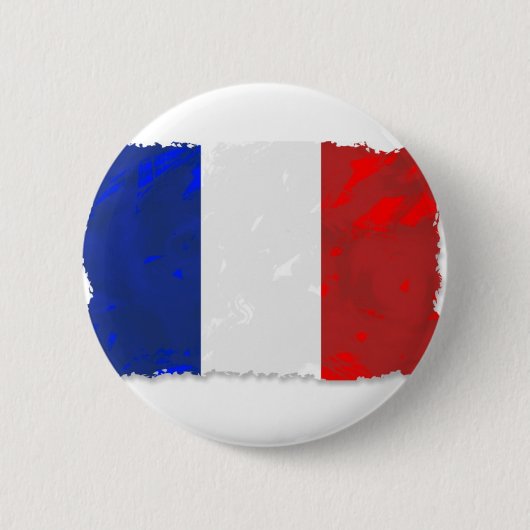 三色フランス語 缶バッジ (正面)