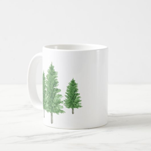 三色松2 コーヒーマグカップ (正面左)