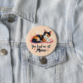 三色猫 君は僕をマウで落とした 水彩 缶バッジ (インサイチュ)