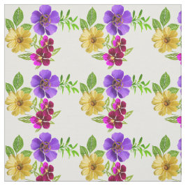 三色花織物 ファブリック