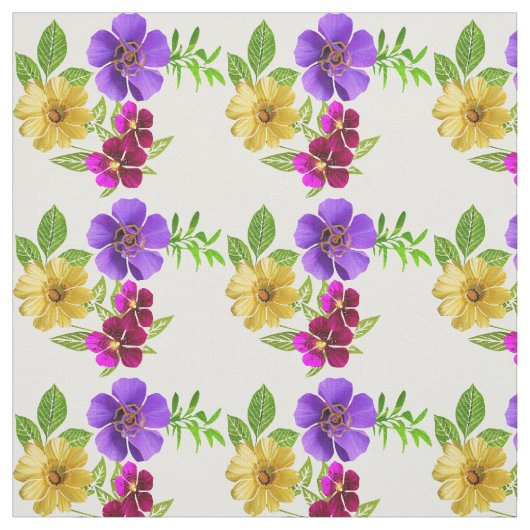 三色花織物 ファブリック (見本)