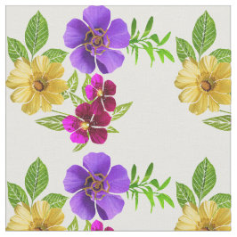 三色花織物 ファブリック