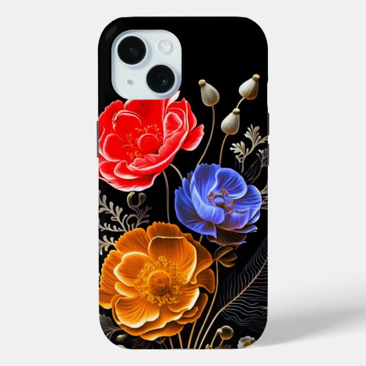 三色花iPhone / iPadケース Case-Mate iPhoneケース (裏面)