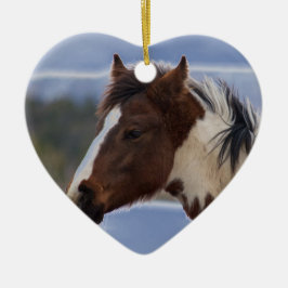 三色馬 セラミックオーナメント