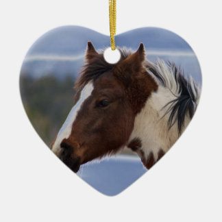 三色馬 セラミックオーナメント