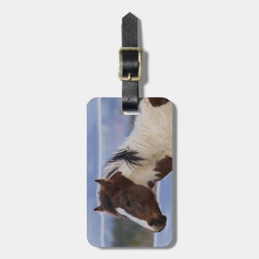 三色馬 ラゲッジタグ (正面縦)