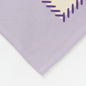 三色騎馬毛布パープル |中 フリースブランケット (角)