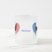 三色鶏 フロストグラスマグカップ (中央)