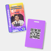 三色 バッジ (正面＆裏面)