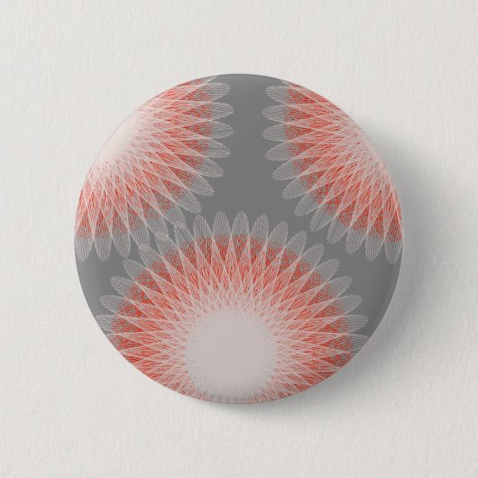 三花抽象芸術 缶バッジ (正面)