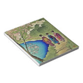 三芸者は水木版画日本の画より ノートパッド (アングル)