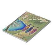 三芸者は水木版画日本の画より ノートパッド (回転)