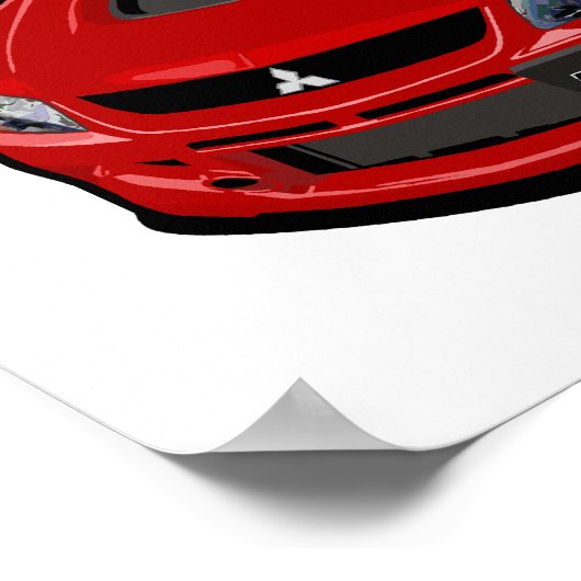 三菱エボIX MR ポスター (角)