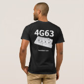 三菱4G63 Valvecover Tシャツ (裏面フル)