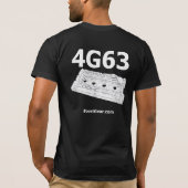 三菱4G63 Valvecover Tシャツ (裏面)
