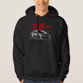 三菱EVO日本スタイルTシャツウィメン男性へズ パーカ