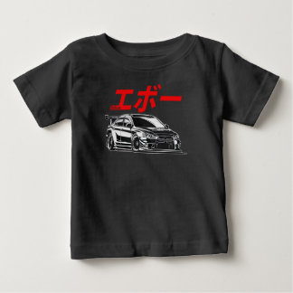 三菱EVO日本スタイルTシャツウィメン男性へズ ベビーTシャツ