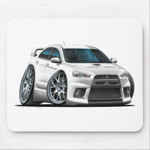 三菱Evo白車 マウスパッド