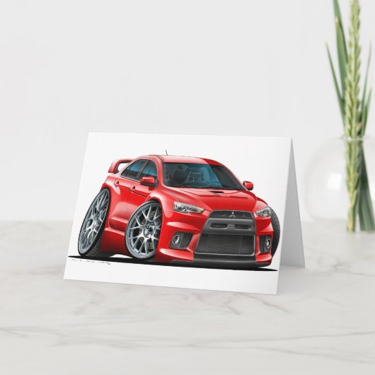 三菱Evo赤車 カード (正面)