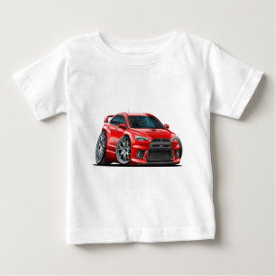 三菱Evo赤車 ベビーTシャツ