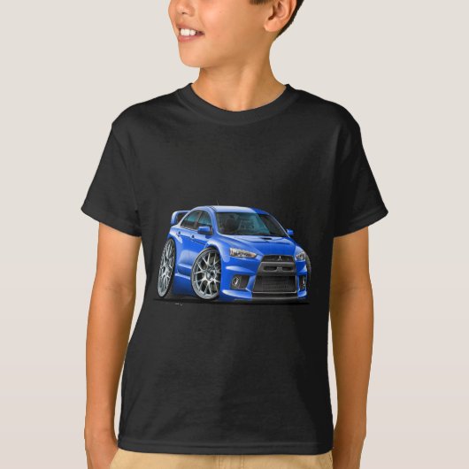 三菱Evo青車 Tシャツ (正面)