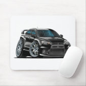 三菱Evo黒い車 マウスパッド (マウス)